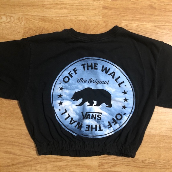 Reworked Cinched Waist Vans Crop Top - Picture 5 of 6